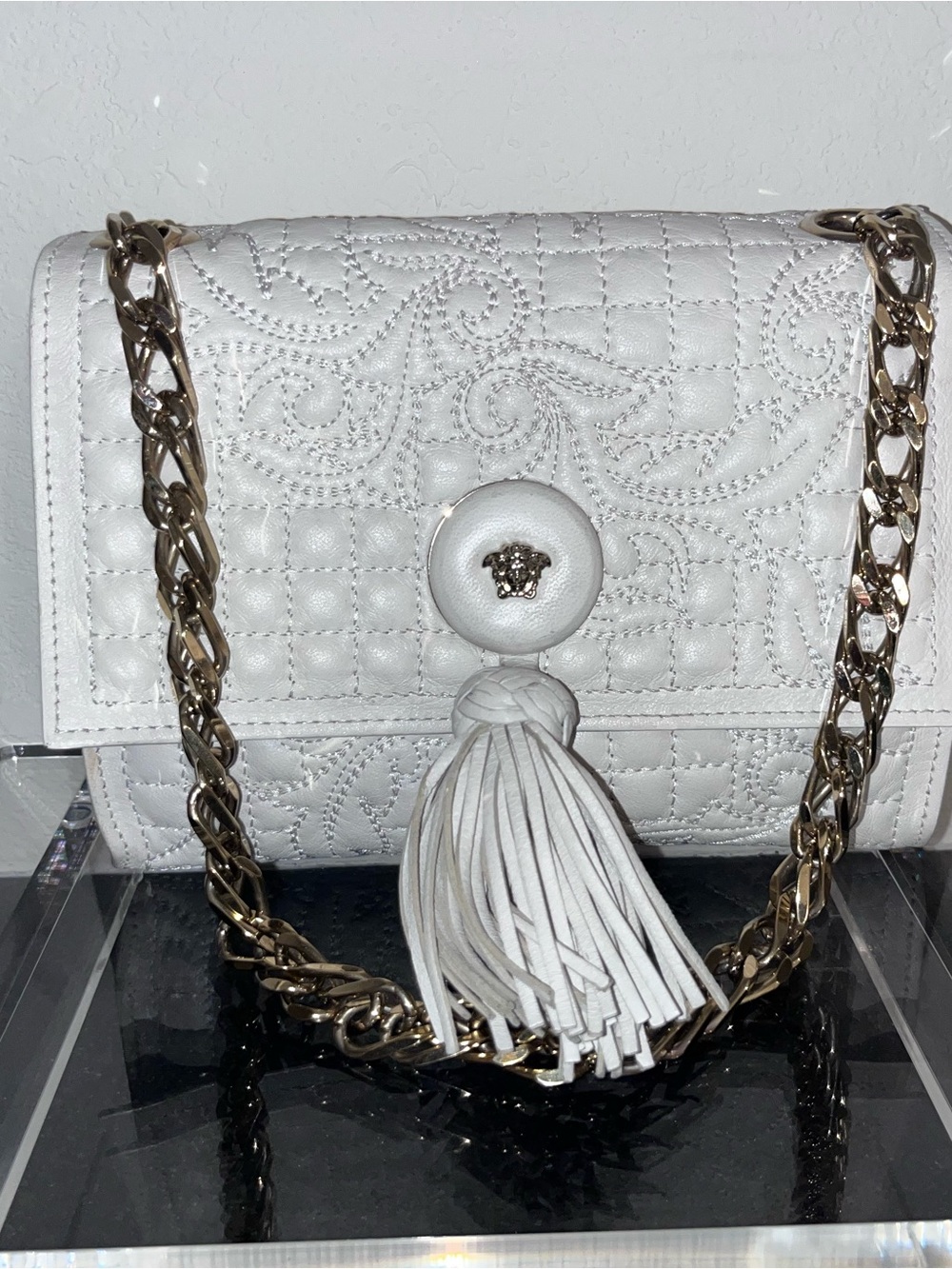 Authentic vintage Versace Vanitas Medusa shoulder bag